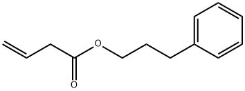 3-Butenoic acid 3-phenylpropyl ester Structure