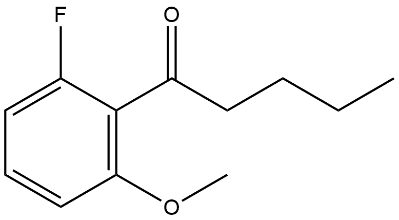 1-(2-Fluoro-6-methoxyphenyl)-1-pentanone Structure