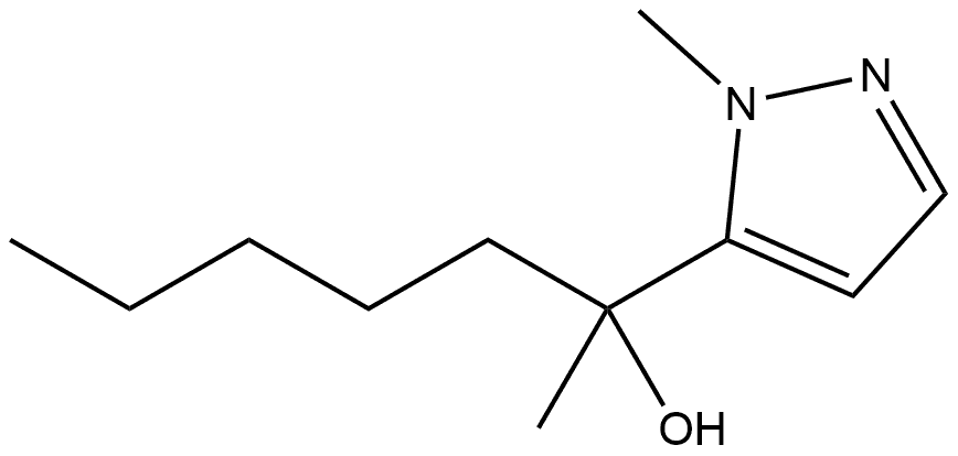 α,1-Dimethyl-α-pentyl-1H-pyrazole-5-methanol Structure