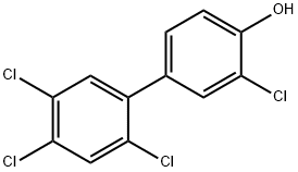 4-Hydroxy-3,2',4',5'-Tetrachlorobiphenyl Structure