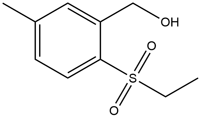 2-(Ethylsulfonyl)-5-methylbenzenemethanol Structure