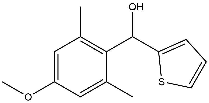 (4-methoxy-2,6-dimethylphenyl)(thiophen-2-yl)methanol Structure