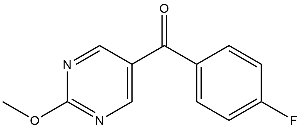 (4-Fluorophenyl)(2-methoxy-5-pyrimidinyl)methanone Structure