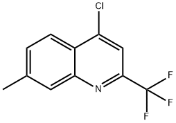 Quinoline, 4-chloro-7-methyl-2-(trifluoromethyl)- 구조식 이미지