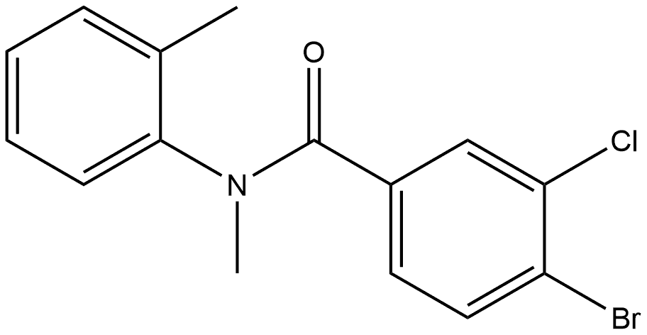 4-Bromo-3-chloro-N-methyl-N-(2-methylphenyl)benzamide Structure