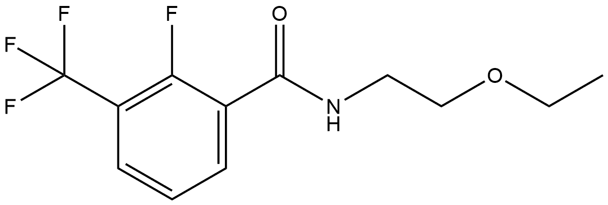 N-(2-Ethoxyethyl)-2-fluoro-3-(trifluoromethyl)benzamide Structure