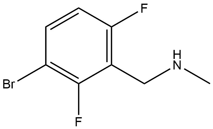 (3-Bromo-2,6-difluoro-benzyl)-methyl-amine Structure