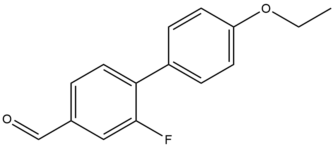 4'-Ethoxy-2-fluoro[1,1'-biphenyl]-4-carboxaldehyde Structure