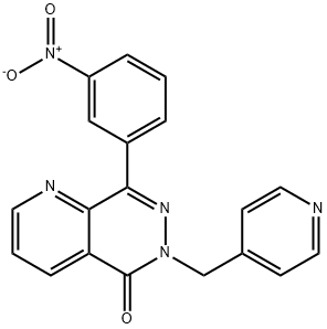 Pyrido[2,3-d]pyridazin-5(6H)-one, 8-(3-nitrophenyl)-6-(4-pyridinylmethyl)- Structure