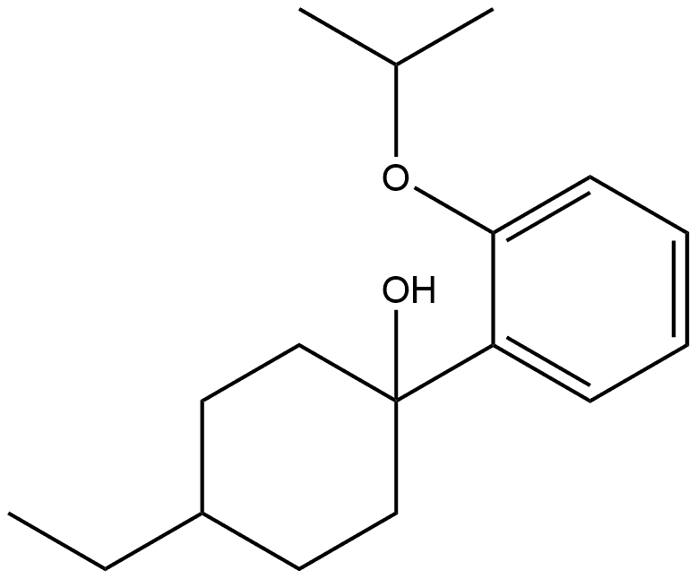 4-Ethyl-1-[2-(1-methylethoxy)phenyl]cyclohexanol Structure