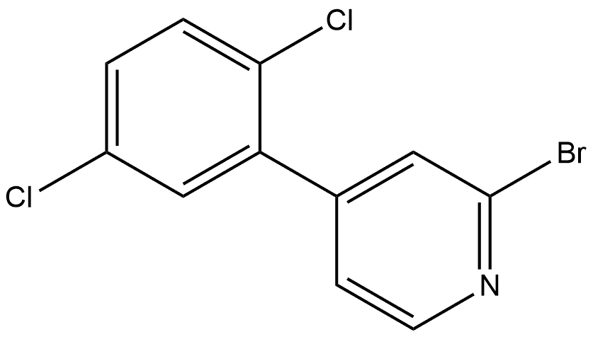 2-Bromo-4-(2,5-dichlorophenyl)pyridine Structure