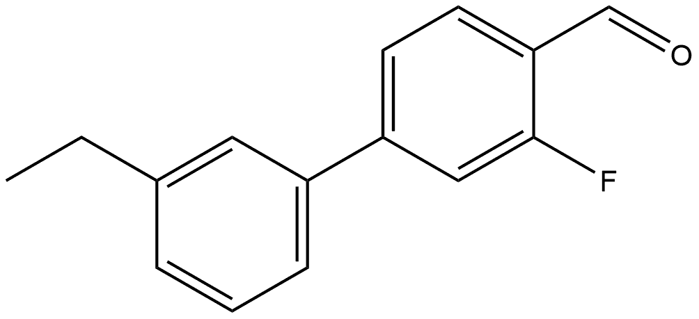 3'-Ethyl-3-fluoro[1,1'-biphenyl]-4-carboxaldehyde Structure