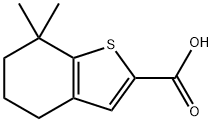 7,7-dimethyl-4,5,6,7-tetrahydro-1-benzothiophene2-carboxylic acid Structure