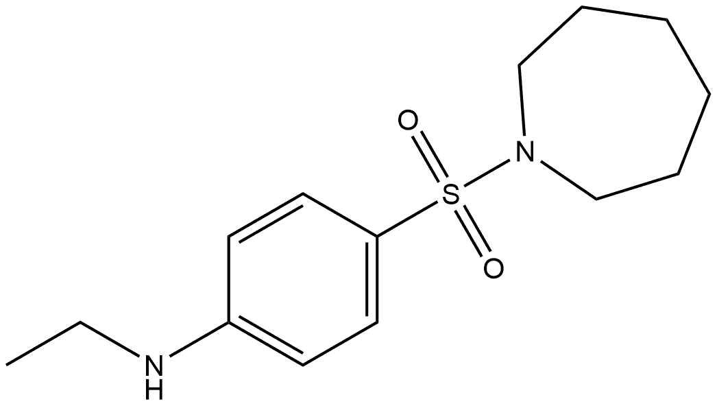 4-(azepan-2-ylsulfonyl)-N-ethylaniline 구조식 이미지