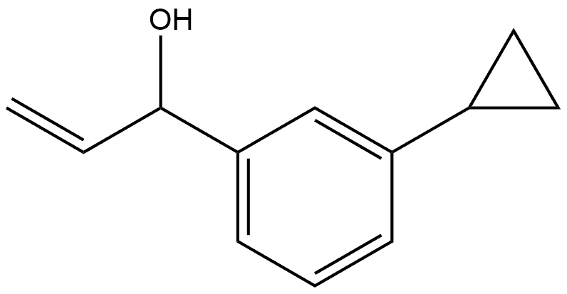 3-Cyclopropyl-α-ethenylbenzenemethanol Structure