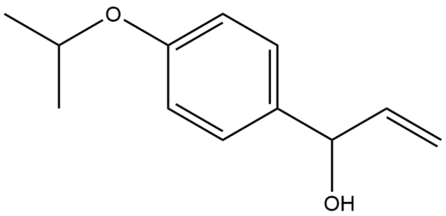 Benzenemethanol, α-ethenyl-4-(1-methylethoxy)- Structure