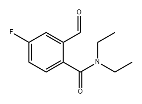 Benzamide, N,N-diethyl-4-fluoro-2-formyl- Structure