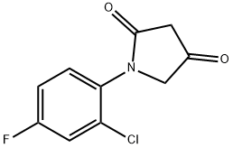 1-(2-chloro-4-fluorophenyl)pyrrolidine-2,4-dione Structure