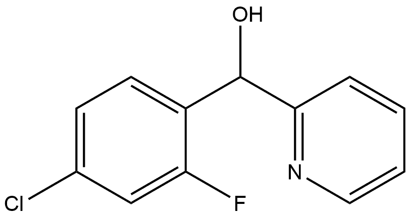 α-(4-Chloro-2-fluorophenyl)-2-pyridinemethanol Structure