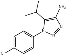 1H-1,2,3-Triazol-4-amine, 1-(4-chlorophenyl)-5-(1-methylethyl)- Structure