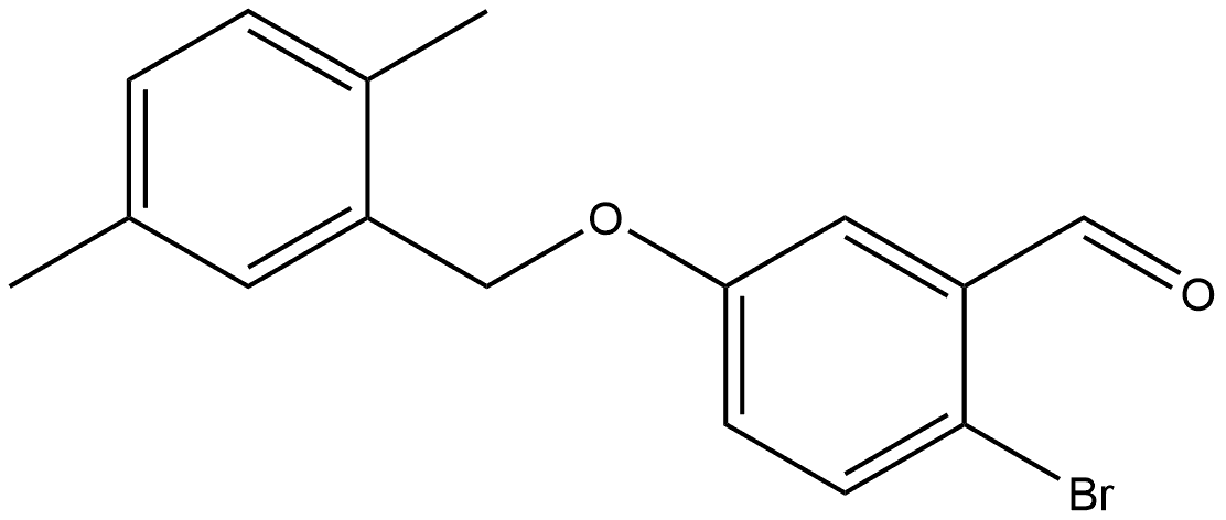 2-Bromo-5-[(2,5-dimethylphenyl)methoxy]benzaldehyde Structure