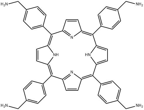 Benzenemethanamine, 4,4',4'',4'''-(21H,23H-porphine-5,10,15,20-tetrayl)tetrakis- Structure