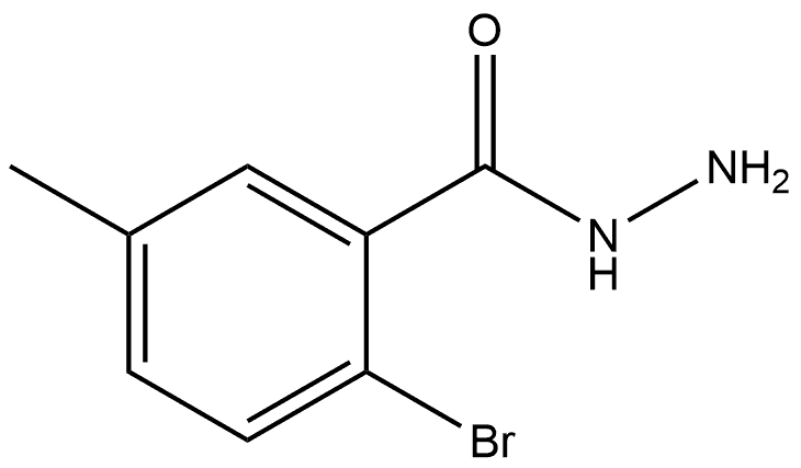 2-Bromo-5-methylbenzoic acid hydrazide Structure