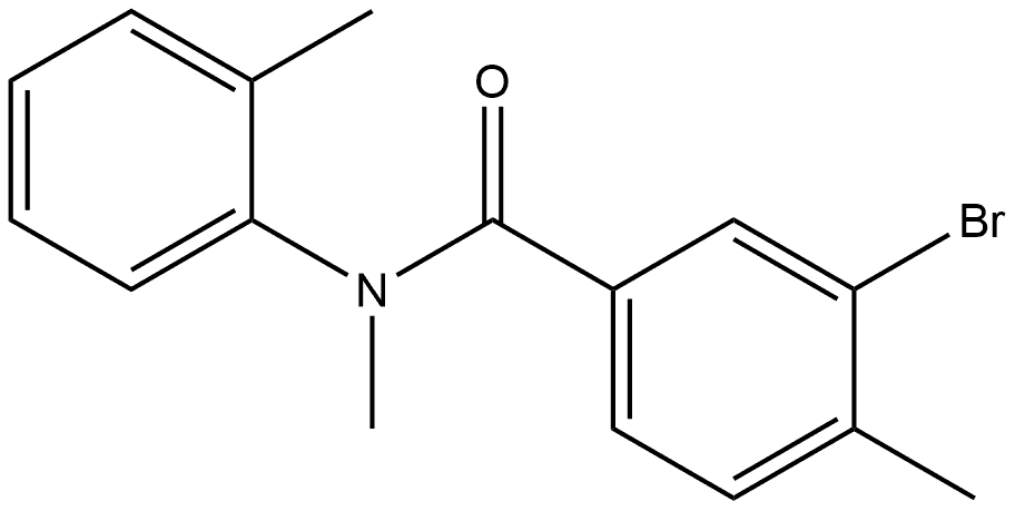 3-Bromo-N,4-dimethyl-N-(2-methylphenyl)benzamide Structure