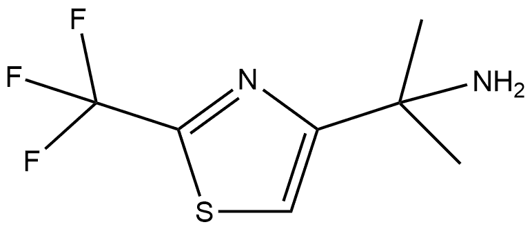 α,α-Dimethyl-2-(trifluoromethyl)-4-thiazolemethanamine 구조식 이미지