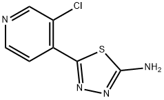 5-(3-Chloro-4-pyridinyl)-1,3,4-thiadiazol-2-amine Structure