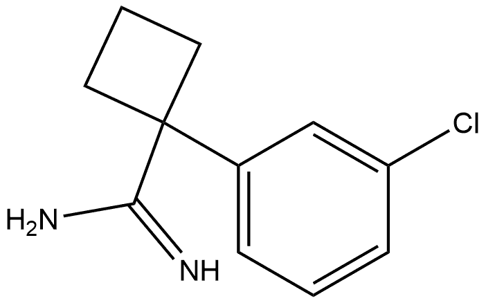 1-(3-Chlorophenyl)cyclobutanecarboximidamide Structure