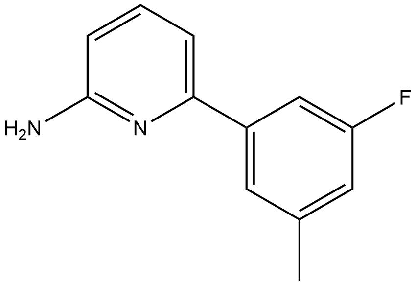 6-(3-Fluoro-5-methylphenyl)-2-pyridinamine Structure