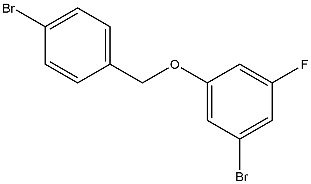 1-Bromo-3-[(4-bromophenyl)methoxy]-5-fluorobenzene Structure