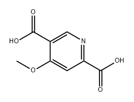 2,5-Pyridinedicarboxylic acid, 4-methoxy- Structure