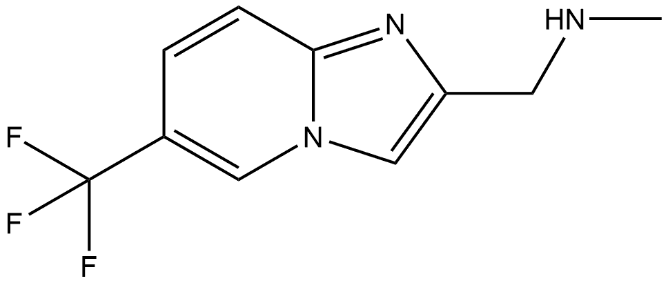 N-methyl-1-(6-(trifluoromethyl)imidazo[1,2-a]pyridin-2-yl)methanamine Structure