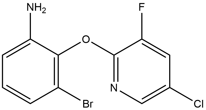 3-Bromo-2-[(5-chloro-3-fluoro-2-pyridinyl)oxy]benzenamine Structure