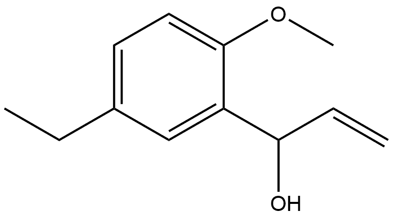 α-Ethenyl-5-ethyl-2-methoxybenzenemethanol Structure