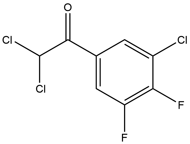 2,2-Dichloro-1-(3-chloro-4,5-difluorophenyl)ethanone Structure