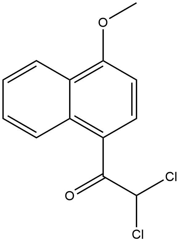 2,2-dichloro-1-(4-methoxynaphthalen-1-yl)ethanone Structure