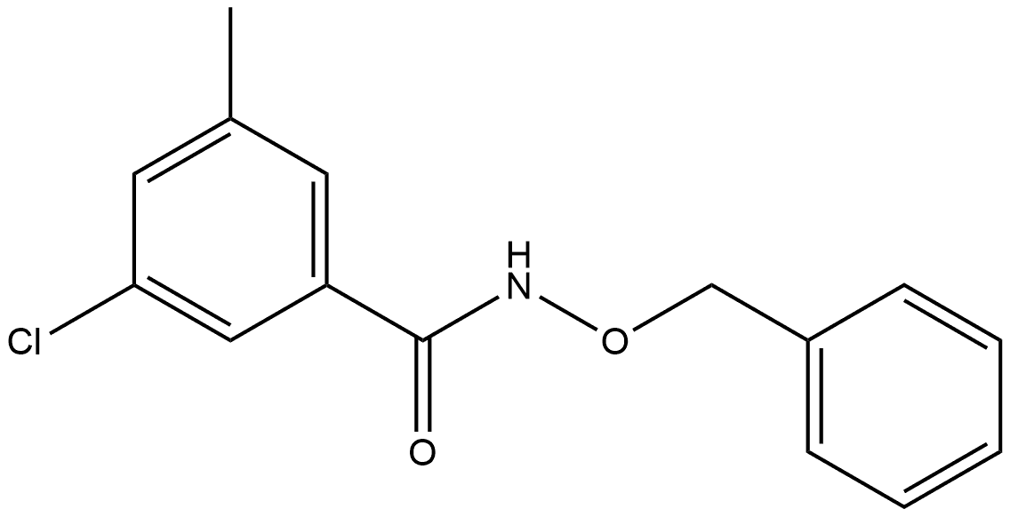 3-Chloro-5-methyl-N-(phenylmethoxy)benzamide Structure