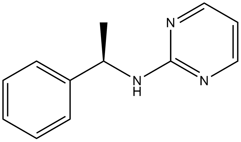 N-[(1R)-1-Phenylethyl]-2-pyrimidinamine 구조식 이미지