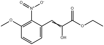 Ethyl 2-hydroxy-3-(3-methoxy-2-nitrophenyl)-2-Propenoic acetate Structure