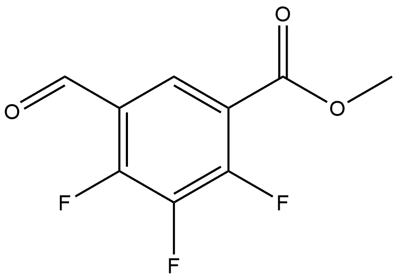 methyl 2,3,4-trifluoro-5-formylbenzoate Structure