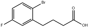 Benzenebutanoic acid, 2-bromo-5-fluoro- Structure