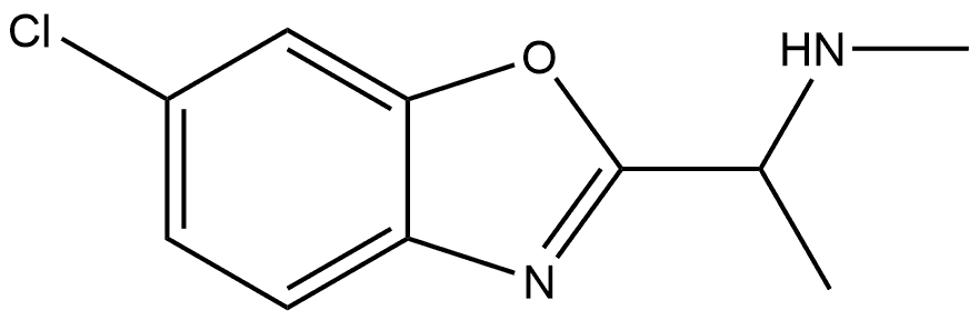 [1-(6-CHLORO-1,3-BENZOXAZOL-2-YL)ETHYL](METHYL)AMINE Structure