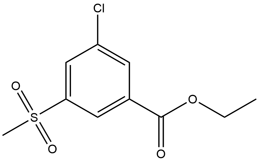 Ethyl 3-chloro-5-(methylsulfonyl)benzoate Structure