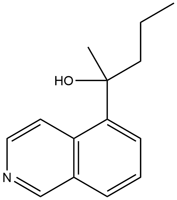 α-Methyl-α-propyl-5-isoquinolinemethanol 구조식 이미지