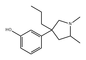 Phenol, 3-(1,5-dimethyl-3-propyl-3-pyrrolidinyl)- Structure