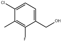 Benzenemethanol, 4-chloro-2-fluoro-3-methyl- Structure