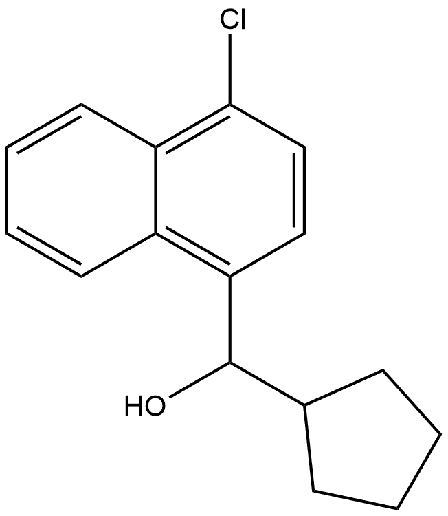 4-Chloro-α-cyclopentyl-1-naphthalenemethanol Structure